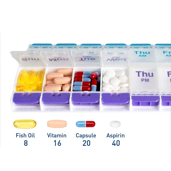 AM/PM Weekly Pill Storage Box