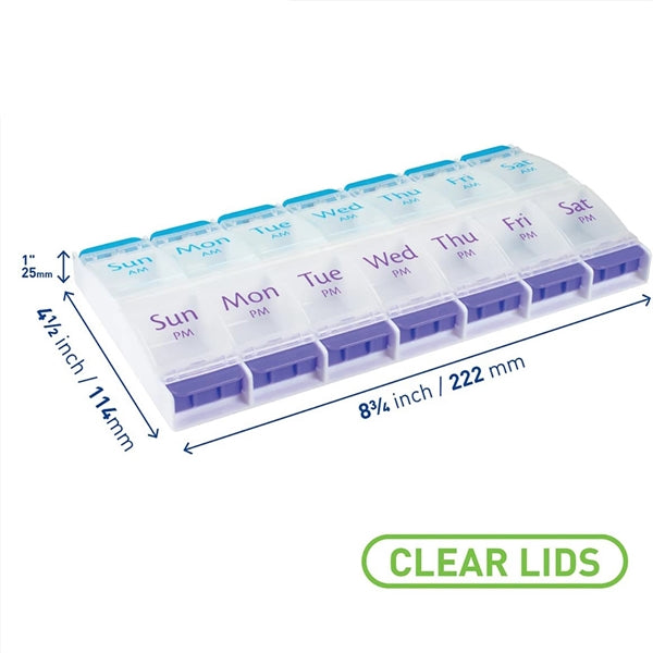 AM/PM Weekly Pill Storage Box