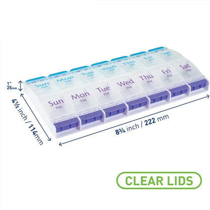 AM/PM Weekly Pill Storage Box
