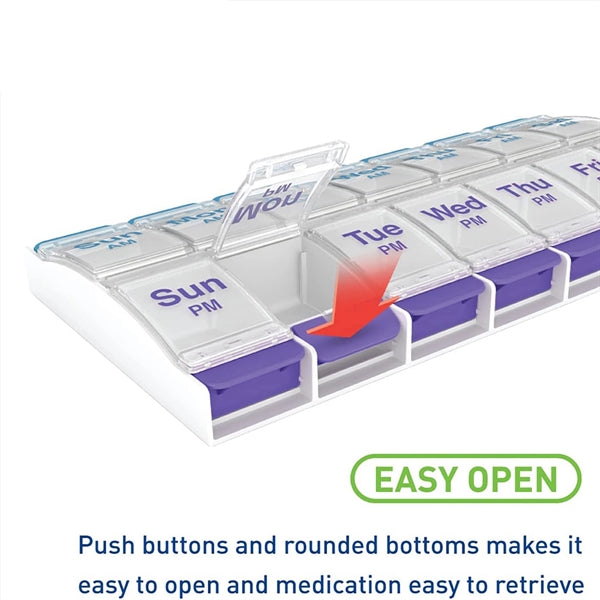 AM/PM Weekly Pill Storage Box