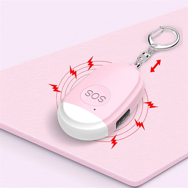 Rechargeable Personal Safety Alarm Keychain With Flashlight