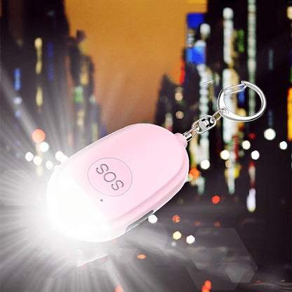 Rechargeable Personal Safety Alarm Keychain With Flashlight