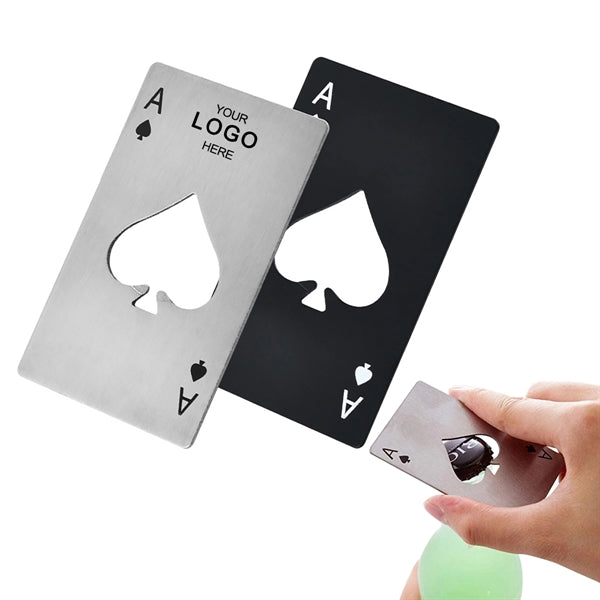 Poker Card Stainless Steel Can Bottle Openers