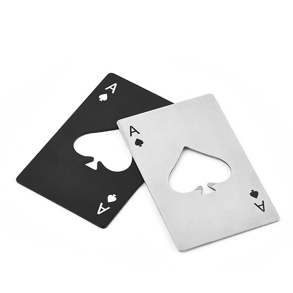 Poker Card Stainless Steel Can Bottle Openers