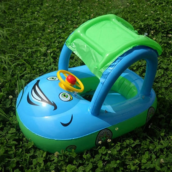 Baby Pool Float with UPF 50+ Canopy