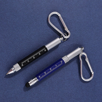 Multitool Touchscreen Pen with Ruler Carabiner Screwdriver