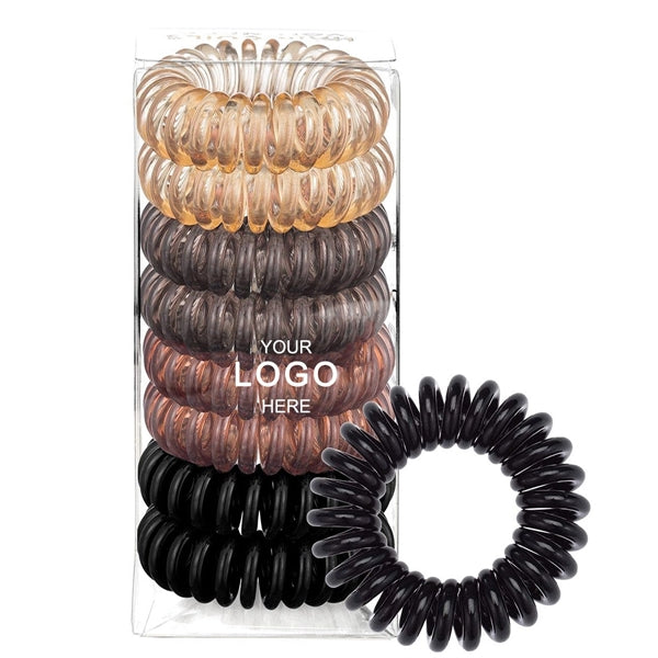 Phone Cord Hair Ties 8 Pcs