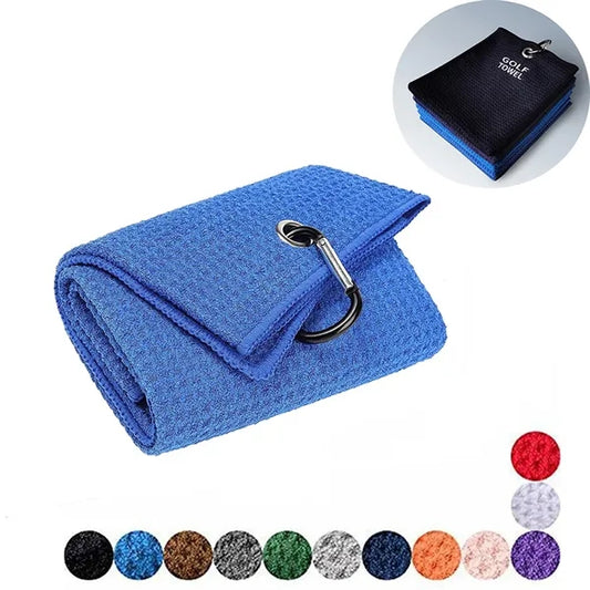Tri-fold Microfiber Golf Towel