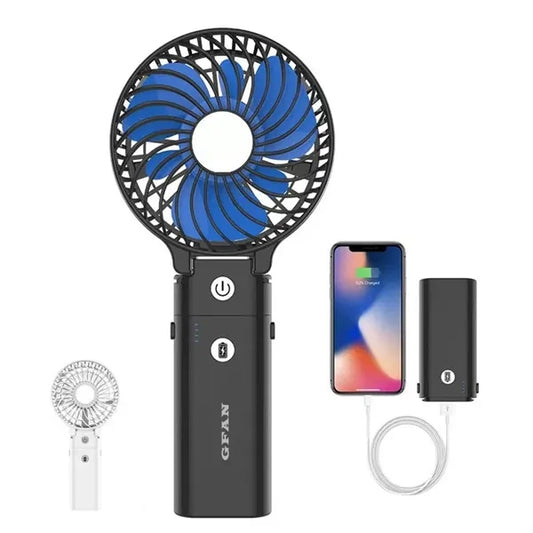 Portable Handheld Fan with Power Bank