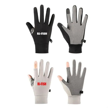 Summer Cycling Touch Screen Fishing Gloves