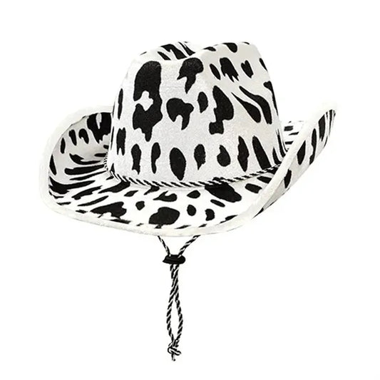 Cow Print Cowboy Hat