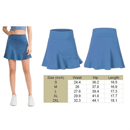 Womens Workout Shorts Sports Skirts Skort