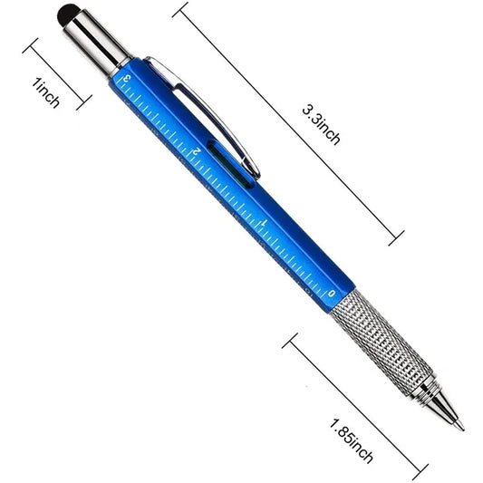 6 in 1 Multitool Tech Stylus Ballpoint Pen