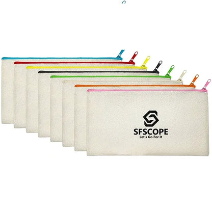 Multipurpose Canvas Makeup Bags Pencil Pouch