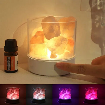 USB Crystal Natural Salt Lamp Diffuser