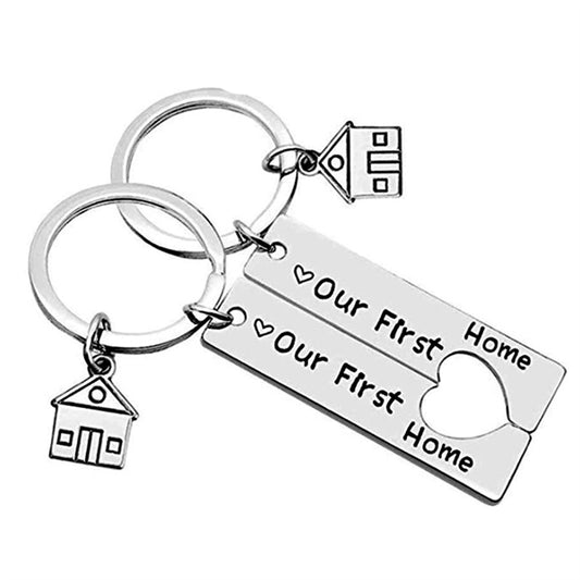 Moving Housewarming Small Gift Stainless Steel Keychain