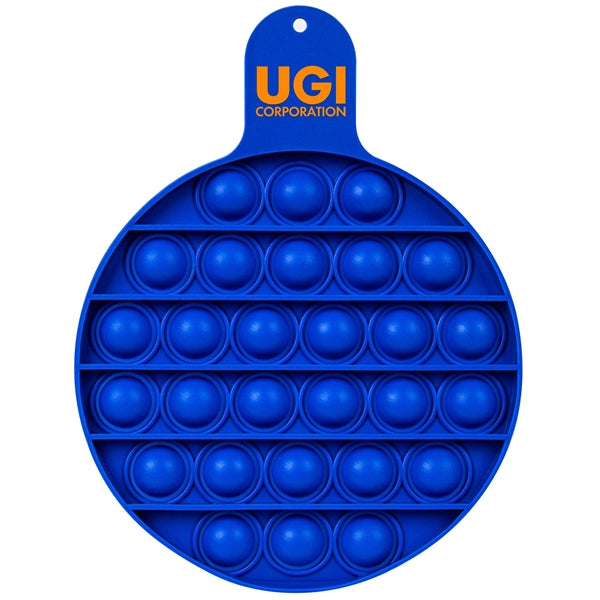 Round Fiddle Popper Silicone Sensory Toy