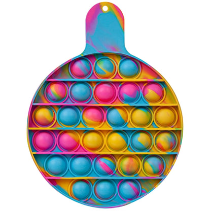 Round Fiddle Popper Silicone Sensory Toy