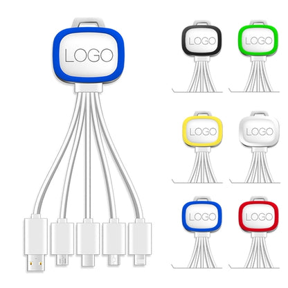 5 in 1 LED Ligthing USB Fast Charging Cable Data