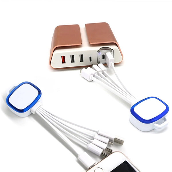 5 in 1 LED Ligthing USB Fast Charging Cable Data