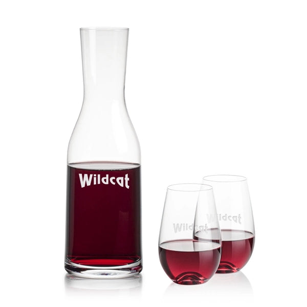 Caldmore Carafe & Boston Stemless Wine