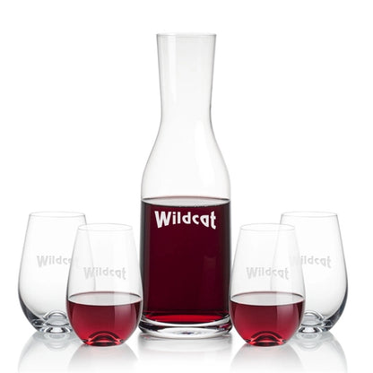 Caldmore Carafe & Boston Stemless Wine