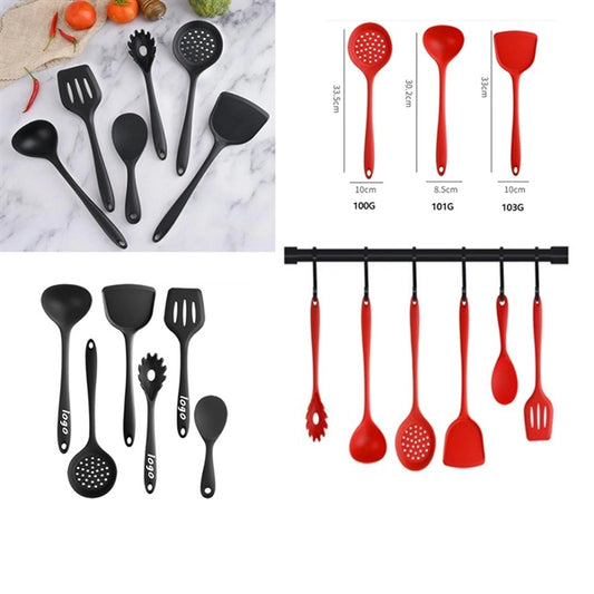 Custom 6 Piece Silicone Kitchen Cooking Utensils Tool Set