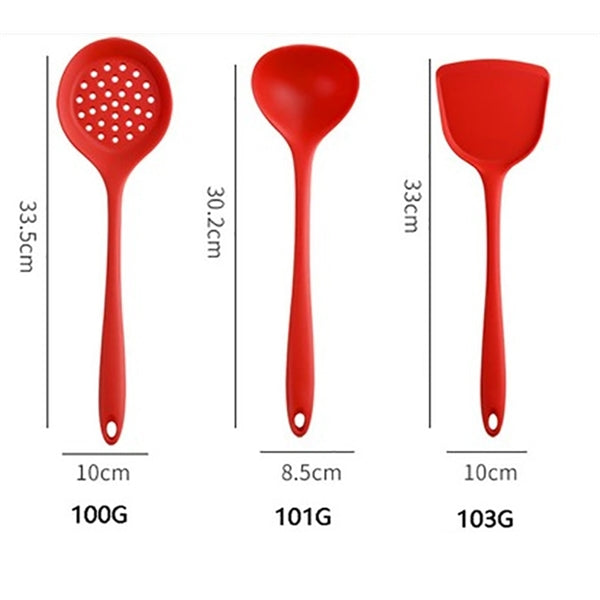 Custom 6 Piece Silicone Kitchen Cooking Utensils Tool Set