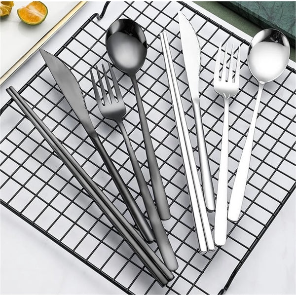 4Pcs/Set Portable Cutlery Kit Stainless Steel
