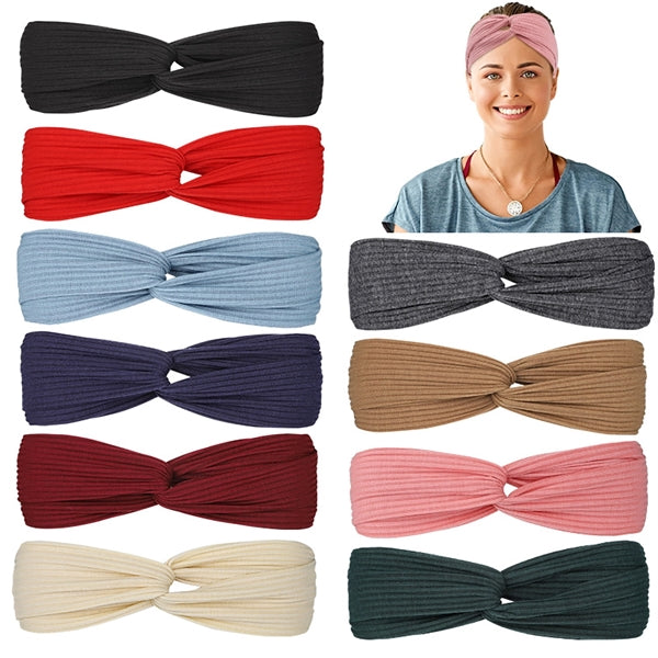 Women Twist Knotted Boho Stretchy Hair Bands