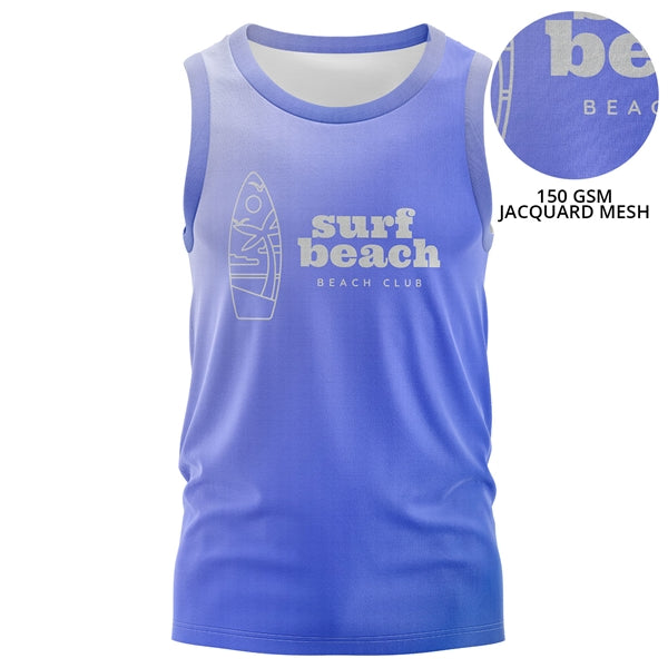 Unisex 150 GSM Jacquard Mesh Performance Sublimation Tank