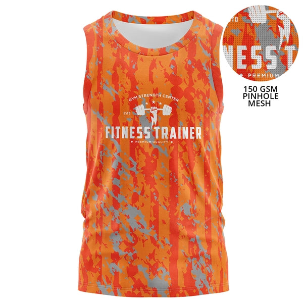 Unisex 150 GSM Pinhole Mesh Performance Sublimation Tank Top