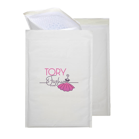 White Kraft Padded Mailer - DIGITAL SPLASH