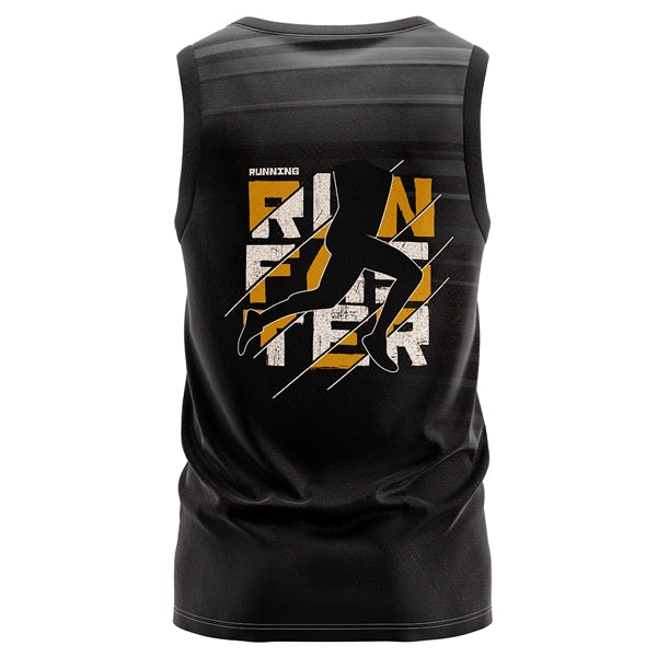 Unisex 180 GSM Poly Interlock V-Neck Sublimation Tank Tops