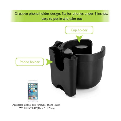Stroller Cup Holder With Phone