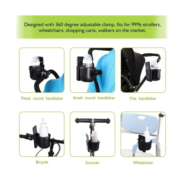 Stroller Cup Holder With Phone