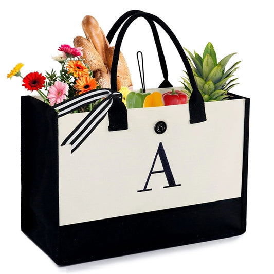 13Oz Canvas Tote Bag For Women Embroidery Unique Gifts