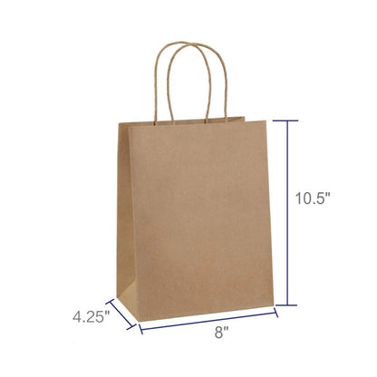 Paper Bags 8X4.75X10.5 Inch