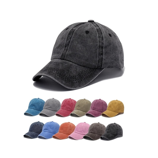 Washed Plain Baseball Cap