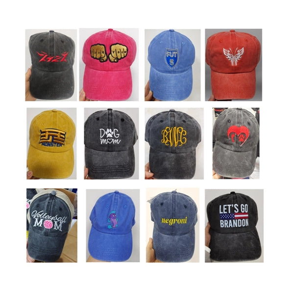 Washed Plain Baseball Cap