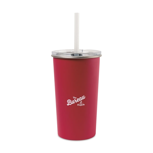 Arlo Classics Stainless Steel Tumbler with Straw - 20 Oz.