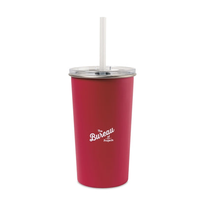 Arlo Classics Stainless Steel Tumbler with Straw - 20 Oz.
