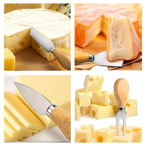 4 Piece Cheese Knives Set