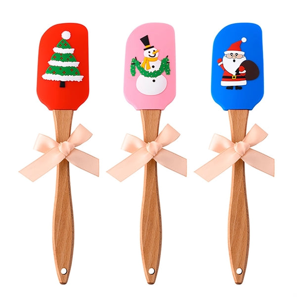Silicone Spatulas With Christmas Decoration