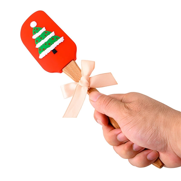 Silicone Spatulas With Christmas Decoration