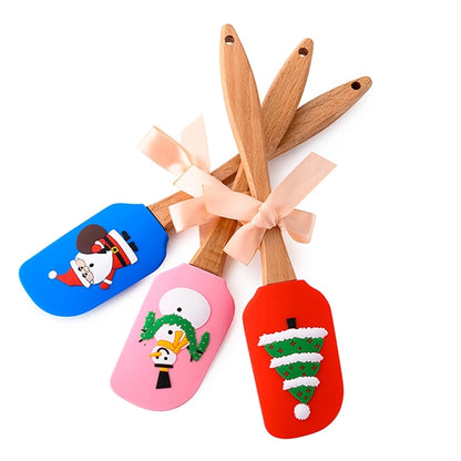 Silicone Spatulas With Christmas Decoration