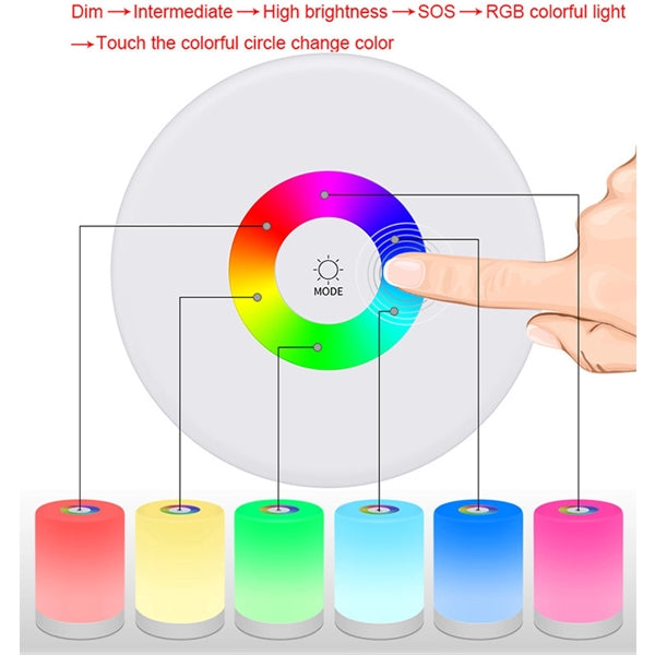 Led Night Light Touch Lamp
