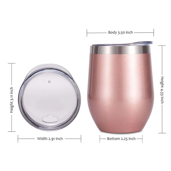 Insulated Wine Tumbler With Lid