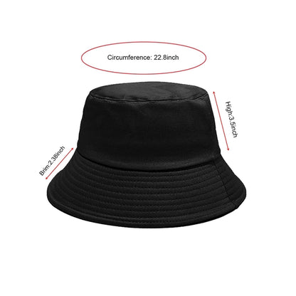 Bucket Hat For Women Men Cotton Summer Sun Beach Fishing Cap