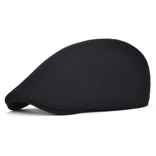 Men Cotton Newsboy Cap Soft Fit Cabbie Hat